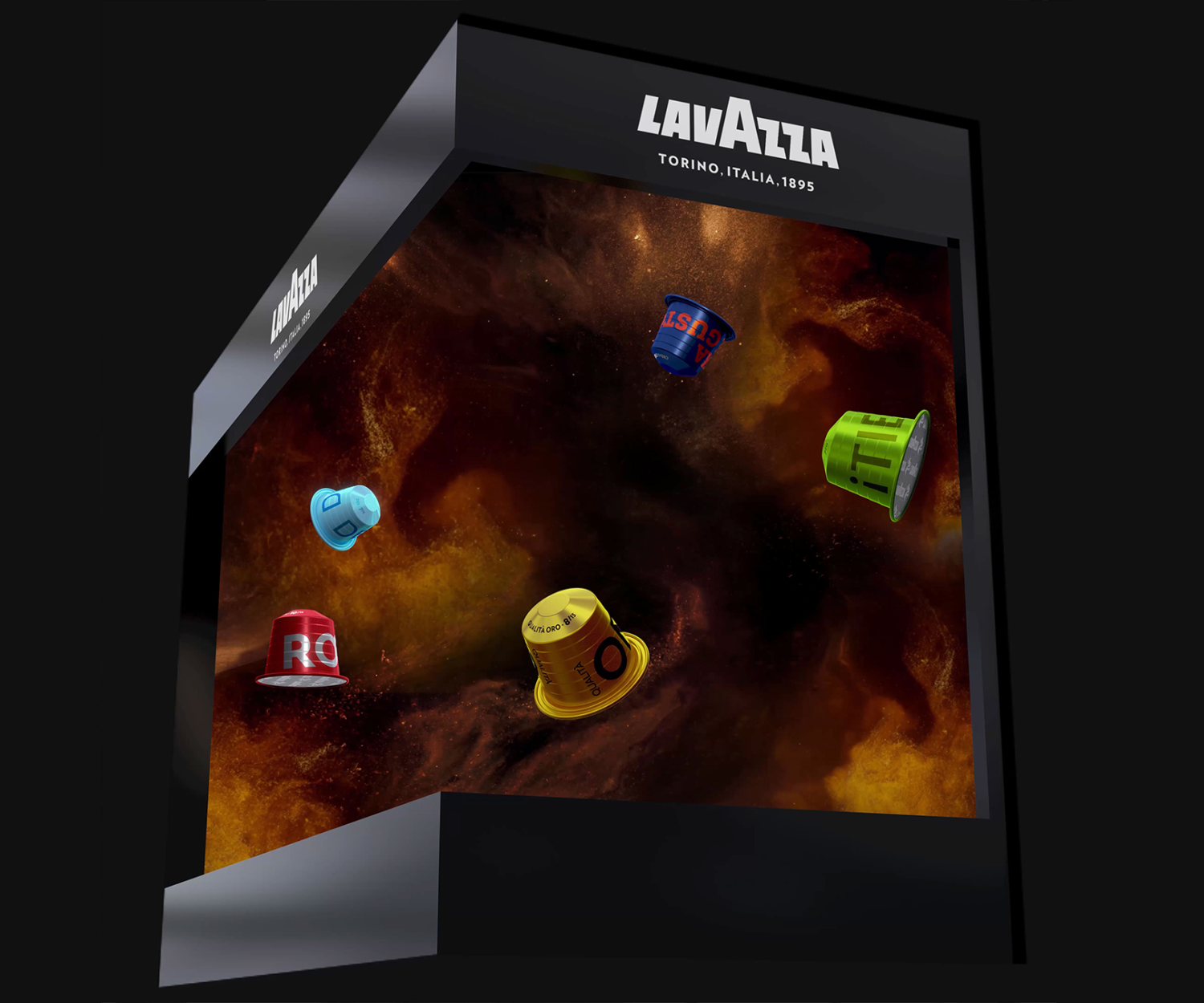 Lavazza digital out of home anamorphic video