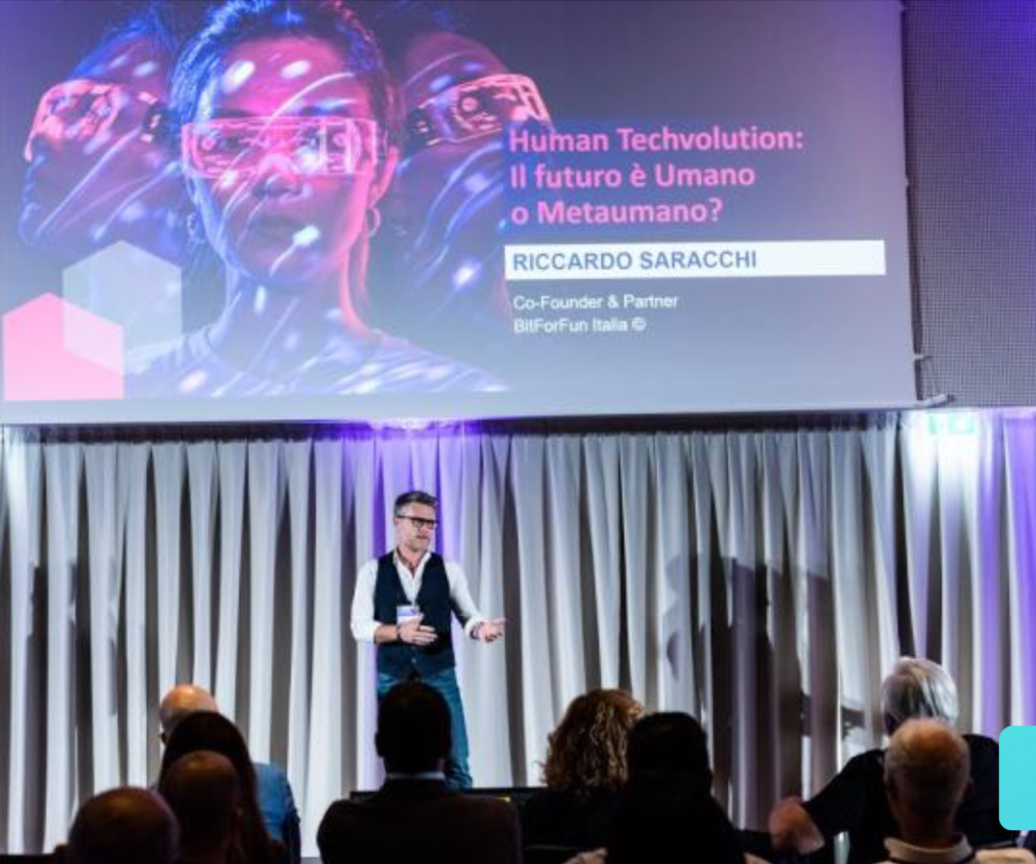 Riccardo Saracchi at W3A forum on metaverse and digital avatars